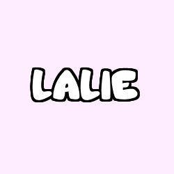Coloriage pr&eacute;nom LALIE