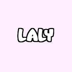 Coloriage prénom LALY