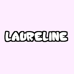 Coloriage pr&eacute;nom LAURELINE