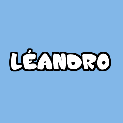 Coloriage pr&eacute;nom L&Eacute;ANDRO