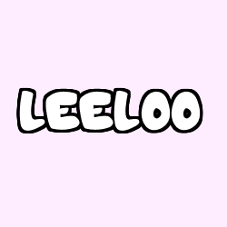 Coloriage prénom LEELOO