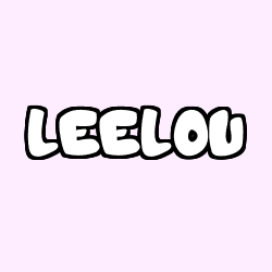 Coloriage prénom LEELOU