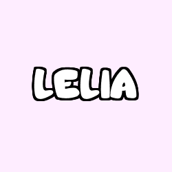 Coloriage prénom LELIA