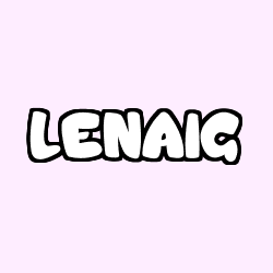 Coloriage pr&eacute;nom LENAIG