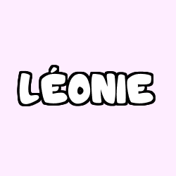 Coloriage pr&eacute;nom L&Eacute;ONIE