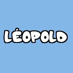 Coloriage prénom LÉOPOLD
