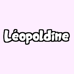 Coloriage prénom Léopoldine