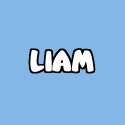 Coloriage pr&eacute;nom LIAM