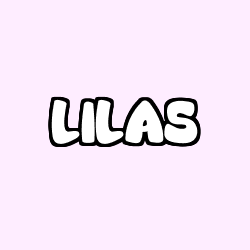 Coloriage pr&eacute;nom LILAS