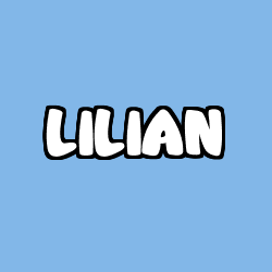 Coloriage prénom LILIAN