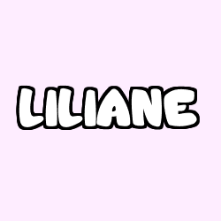 Coloriage pr&eacute;nom LILIANE