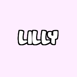Coloriage prénom LILLY