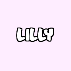 Coloriage pr&eacute;nom LILLY