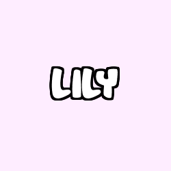 Coloriage prénom LILY