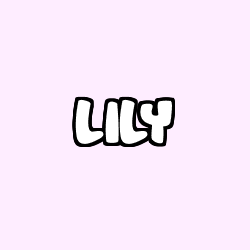 Coloriage pr&eacute;nom LILY