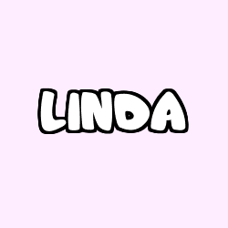 Coloriage prénom LINDA