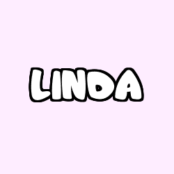 Coloriage pr&eacute;nom LINDA