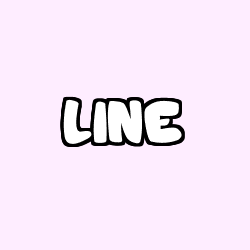 Coloriage prénom LINE