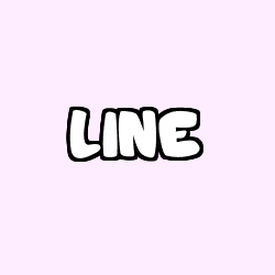 Coloriage pr&eacute;nom LINE