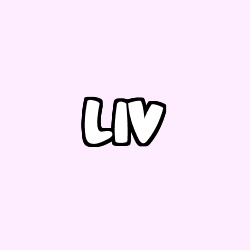 Coloriage pr&eacute;nom LIV
