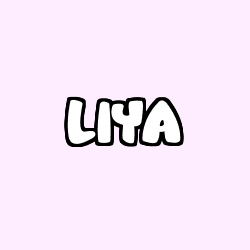 Coloriage pr&eacute;nom LIYA