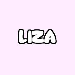 Coloriage pr&eacute;nom LIZA