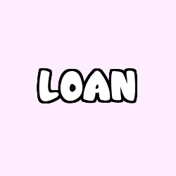 Coloriage pr&eacute;nom LOAN