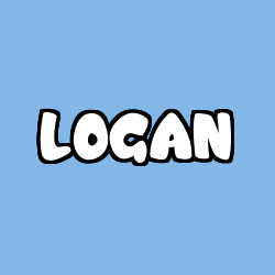 Coloriage pr&eacute;nom LOGAN