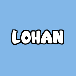 Coloriage pr&eacute;nom LOHAN