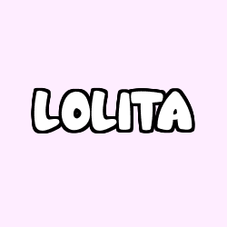 Coloriage pr&eacute;nom LOLITA