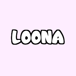 Coloriage pr&eacute;nom LOONA