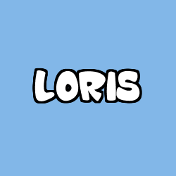 Coloriage prénom LORIS