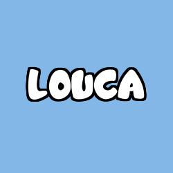 Coloriage prénom LOUCA