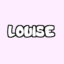 Coloriage pr&eacute;nom LOUISE