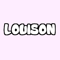 Coloriage prénom LOUISON