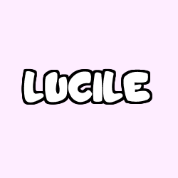Coloriage pr&eacute;nom LUCILE