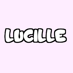 Coloriage prénom LUCILLE