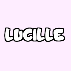 Coloriage pr&eacute;nom LUCILLE