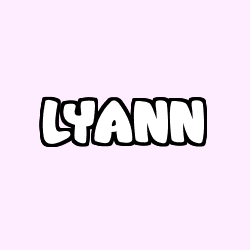 Coloriage prénom LYANN