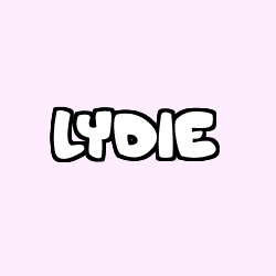Coloriage prénom LYDIE