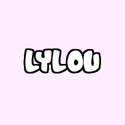 Coloriage pr&eacute;nom LYLOU