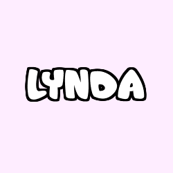 Coloriage pr&eacute;nom LYNDA