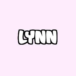 Coloriage prénom LYNN