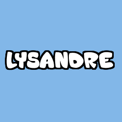 Coloriage prénom LYSANDRE