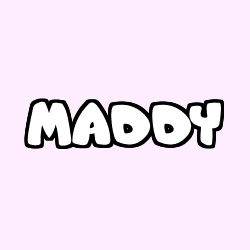 Coloriage prénom MADDY