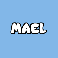 Coloriage prénom MAEL