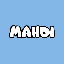 Coloriage prénom MAHDI