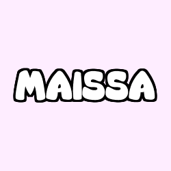 Coloriage prénom MAISSA