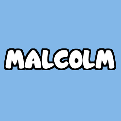 Coloriage prénom MALCOLM