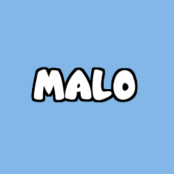 Coloriage prénom MALO